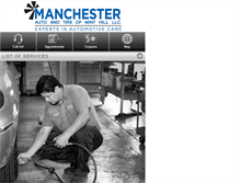 Tablet Screenshot of manchesterautoandtire.com